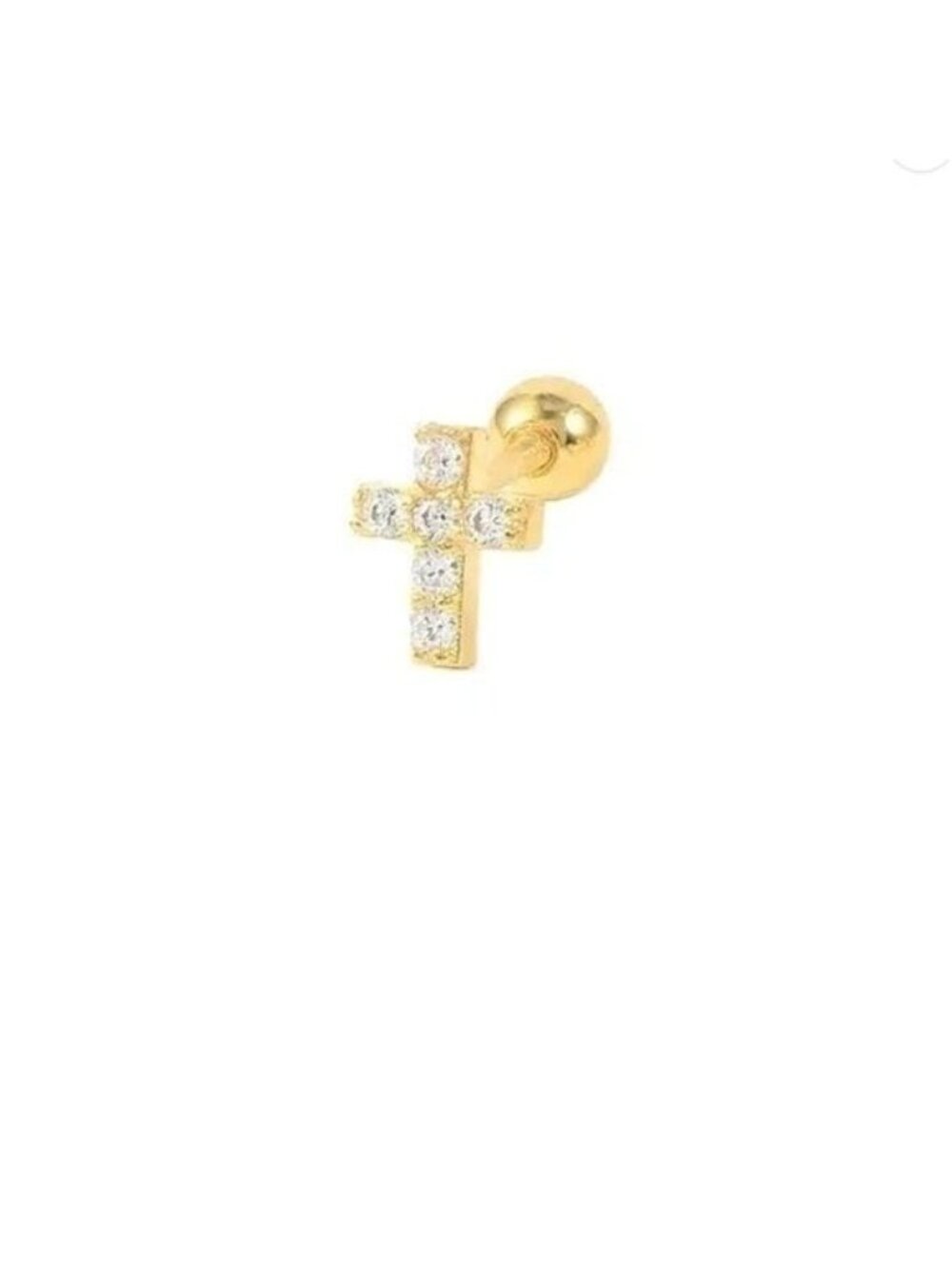 Cross Stud Earring Scew Back Faith Cross Stud Earring Tragus Piercing Earring